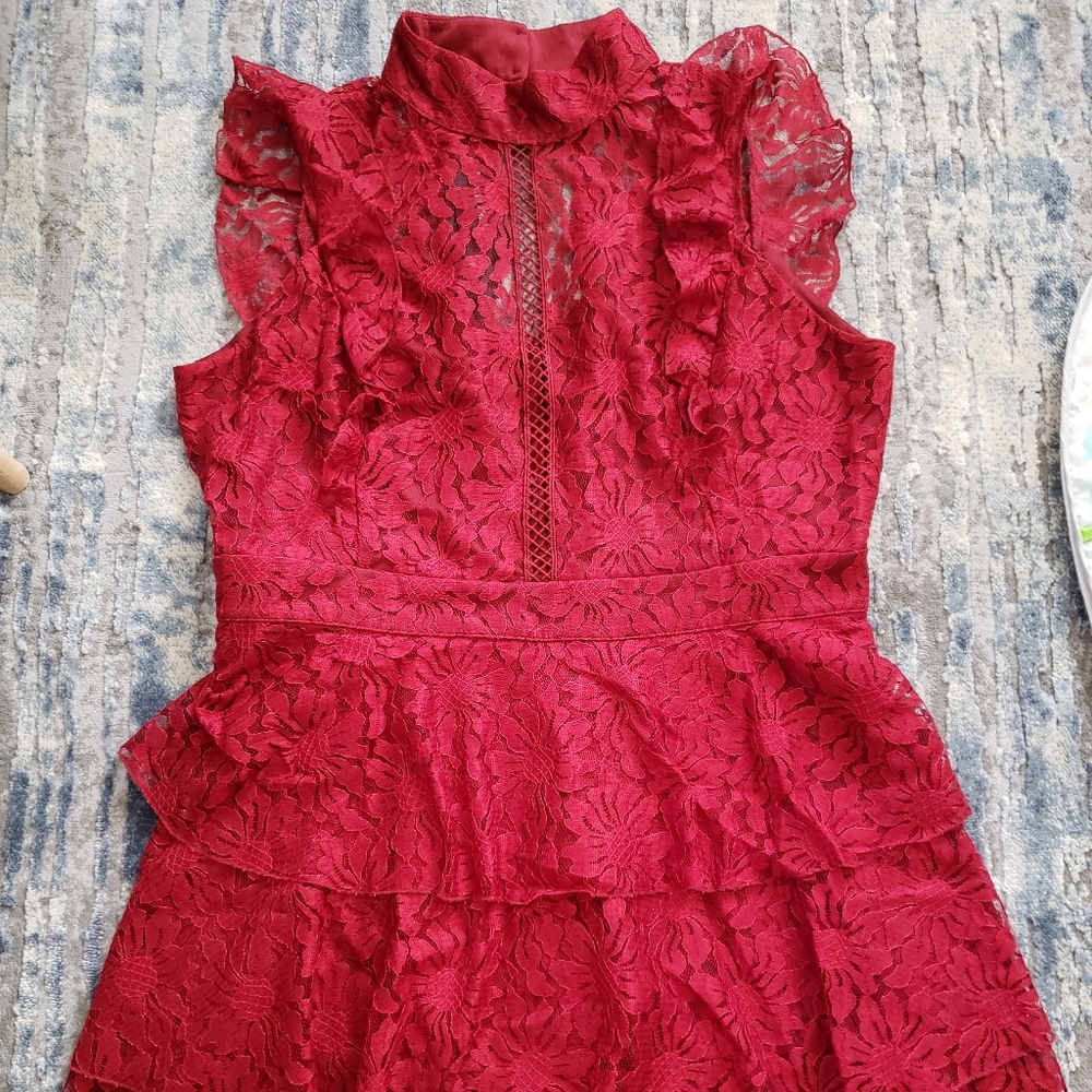 Wild Meadow  Red Dress With Open Back